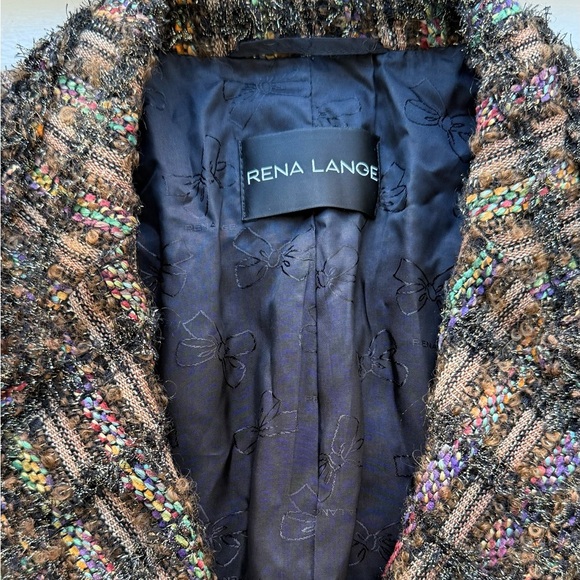 Vintage Rena Lange Women’s Tweed Multicolor Jacket – EU 46 / US 16 - Picture 4 of 9